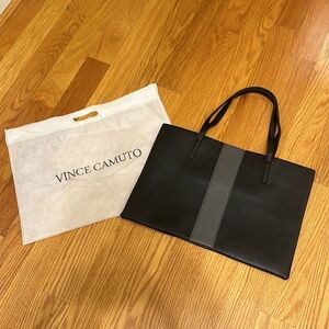 New Vince Camuto Black/Grey Luck Tote